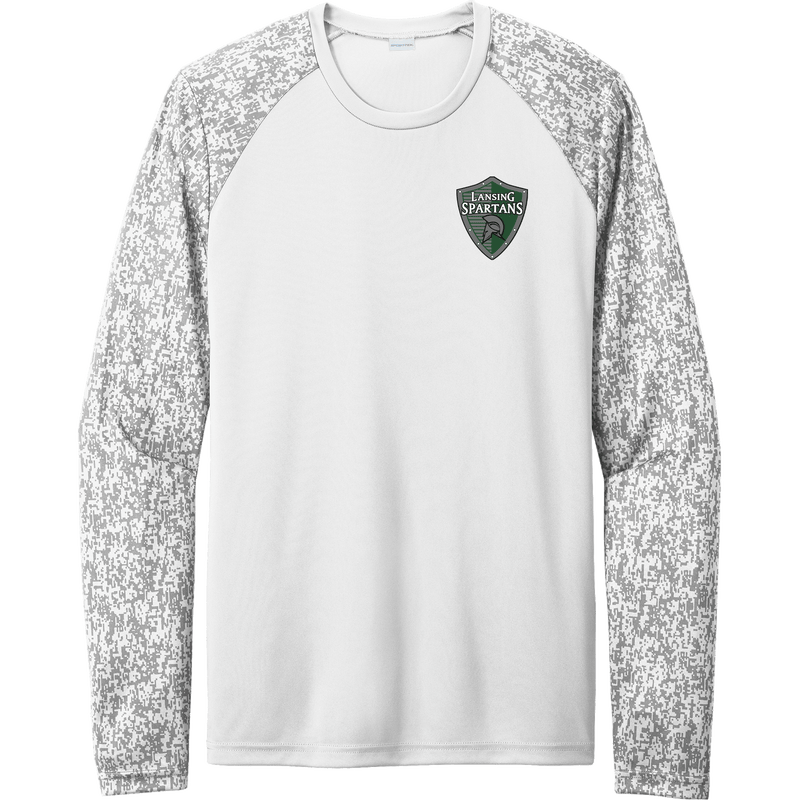 Lansing Spartans Long Sleeve Digi Camo Tee