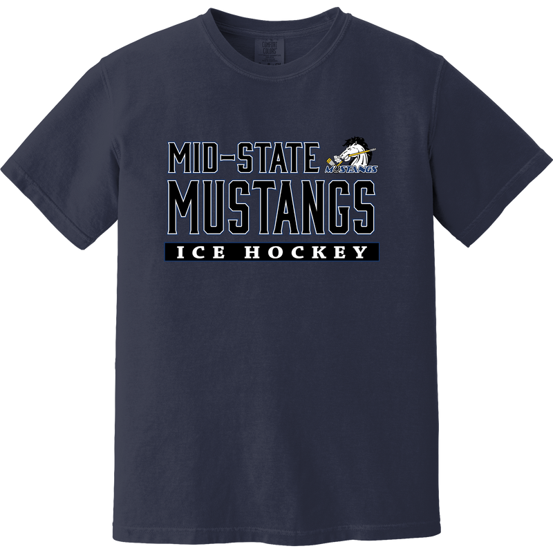 Mid-State Mustangs Heavyweight Ring Spun Tee