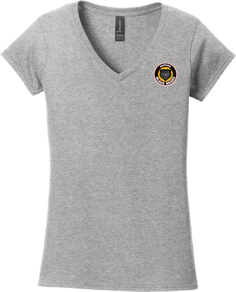 Dupage Black Bears Softstyle Ladies Fit V-Neck T-Shirt