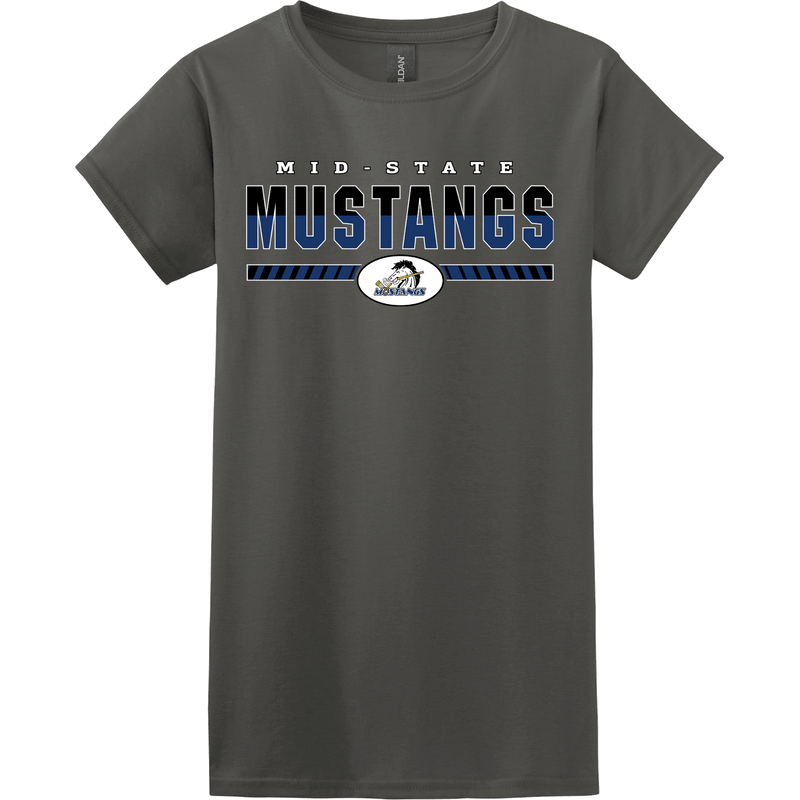 Mid-State Mustangs Softstyle Ladies' T-Shirt