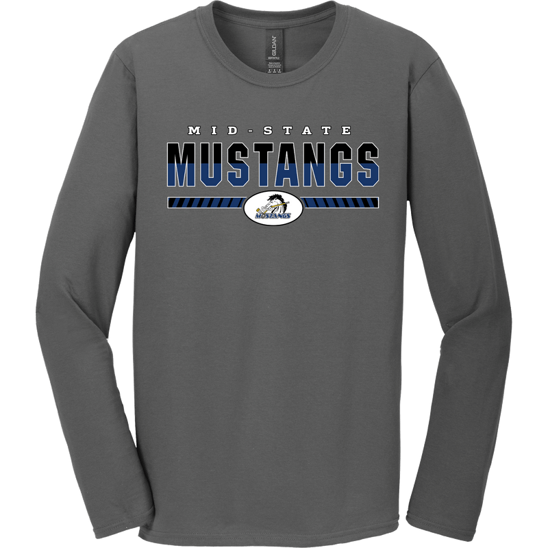 Mid-State Mustangs Softstyle Long Sleeve T-Shirt