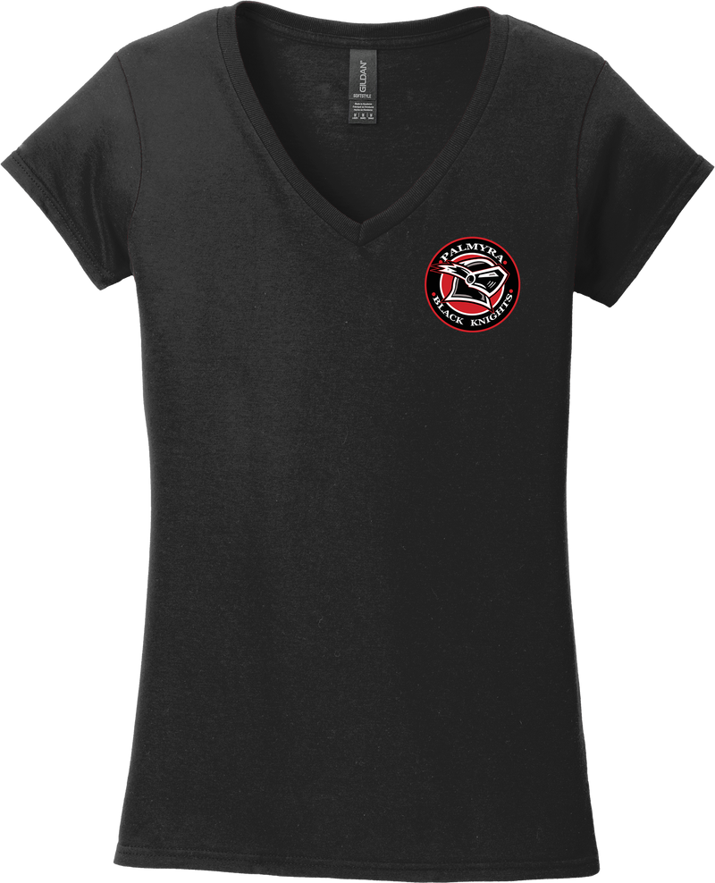 Palmyra Black Knights Softstyle Ladies Fit V-Neck T-Shirt