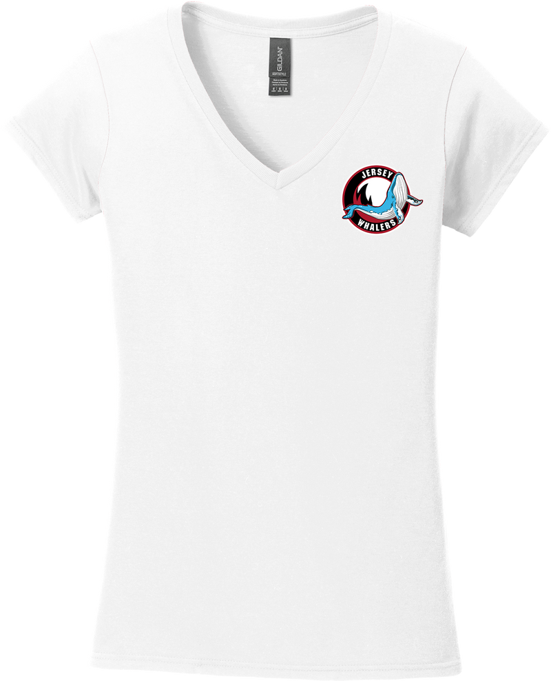 Jersey Shore Whalers Softstyle Ladies Fit V-Neck T-Shirt