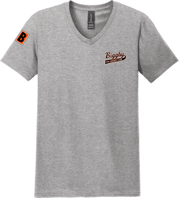 Biggby Coffee AAA Softstyle V-Neck T-Shirt