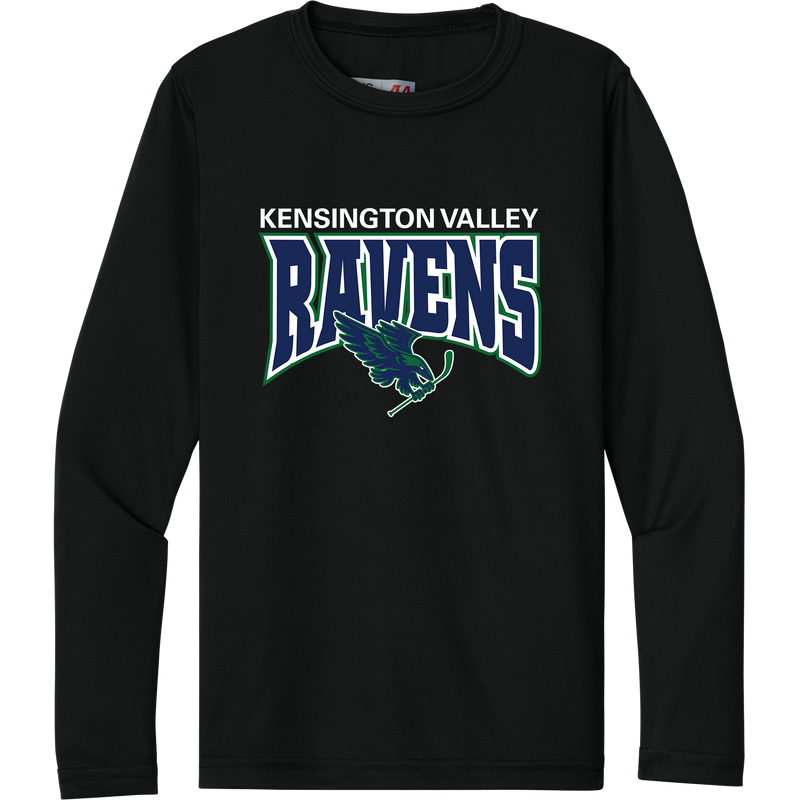 Kensington Valley Ravens Youth Cooling Performance Long Sleeve Tee