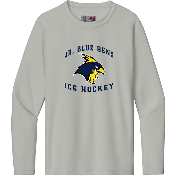 Delaware Jr. Blue Hens Youth Cooling Performance Long Sleeve Tee