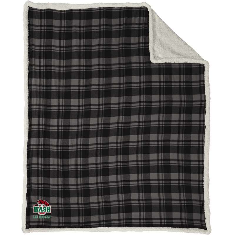 Wash U Flannel Sherpa Blanket