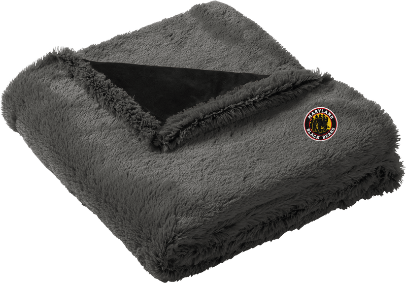 Maryland Black Bears Faux Fur Blanket
