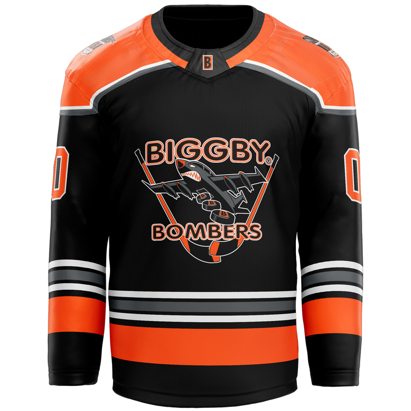 Biggby Coffee Hockey Club Tier 2 Bombers Adult Goalie Sublimated Jersey