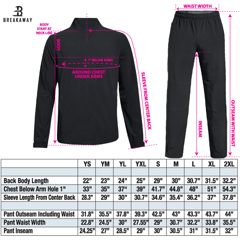 Youth Breakaway Lightweight Warm Up Pants (NJ Titans)
