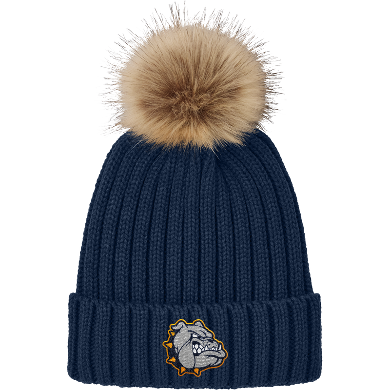 Chelsea Bulldogs Faux Fur Pom Beanie