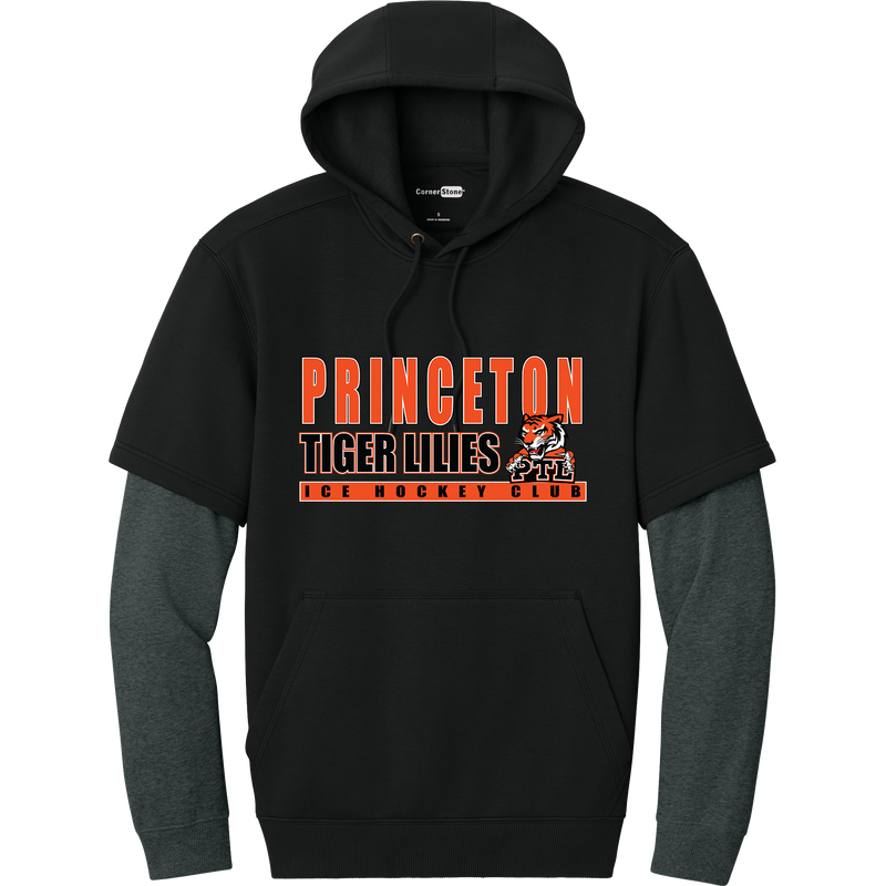 Princeton Tiger Lilies Tough Fleece Layered Hoodie