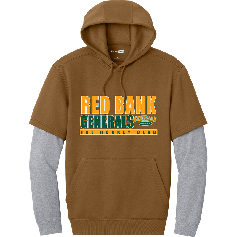 Red Bank Generals Tough Fleece Layered Hoodie