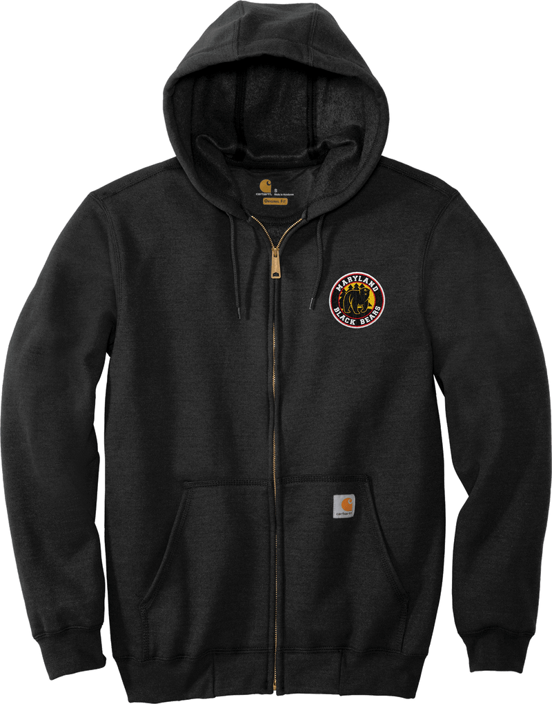 Maryland Black Bears Carhartt Midweight Hooded Zip-Front Sweatshirt