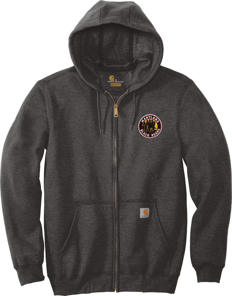 Maryland Black Bears Carhartt Midweight Hooded Zip-Front Sweatshirt