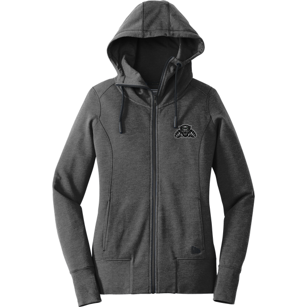 Igloo Jaguars New Era Ladies Tri-Blend Fleece Full-Zip Hoodie