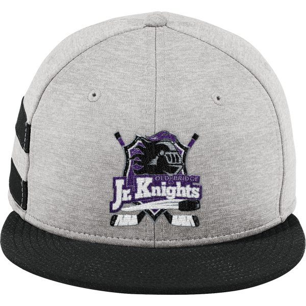 Old Bridge Jr. Knights New Era Shadow Heather Striped Flat Bill Snapback Cap