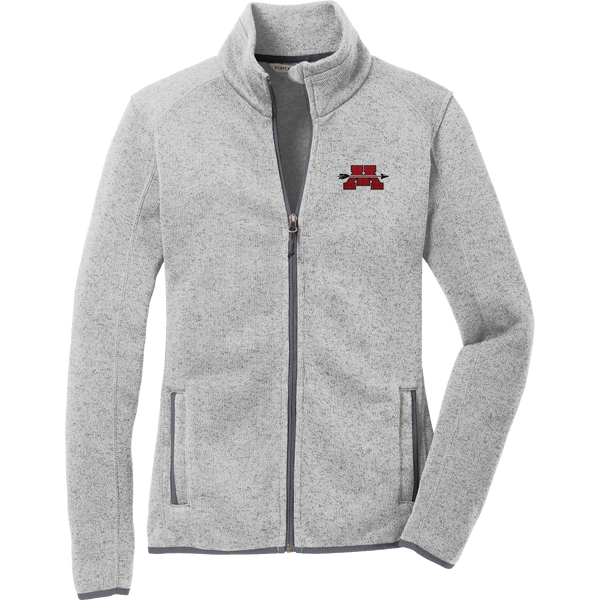 Mercer Arrows Ladies Sweater Fleece Jacket