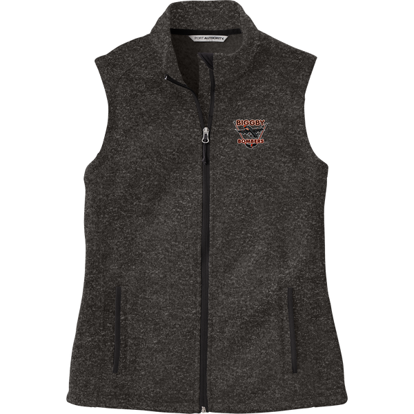 Biggby Bombers Ladies Sweater Fleece Vest