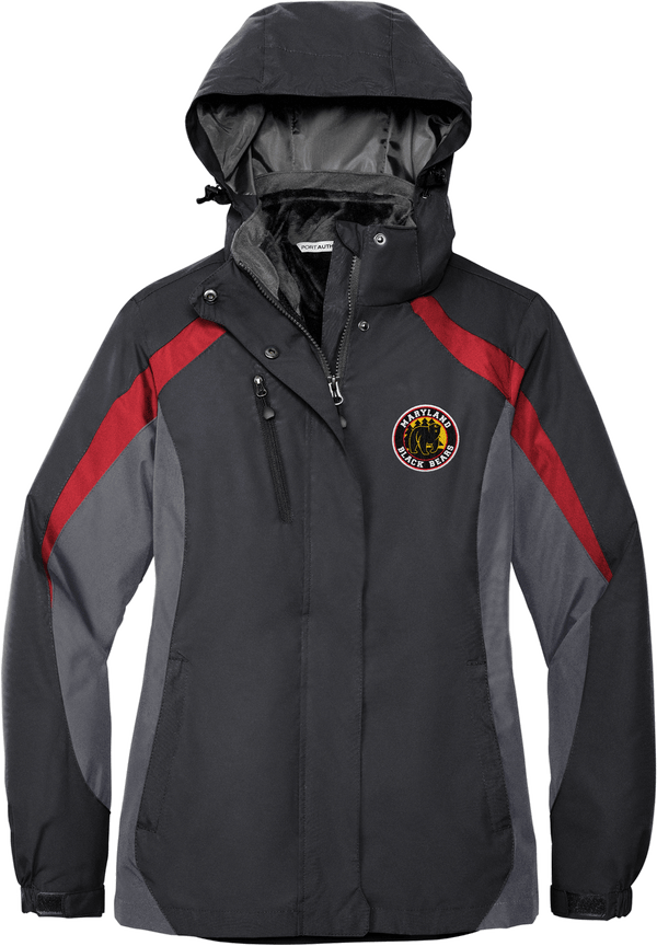 Maryland Black Bears Ladies Colorblock 3-in-1 Jacket