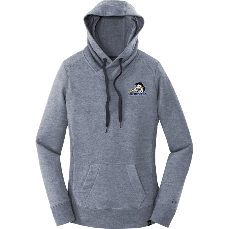 Mid-State Mustangs New Era Ladies French Terry Pullover Hoodie