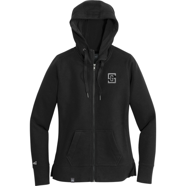 Gregory Schaefer New Era Ladies French Terry Full-Zip Hoodie