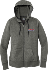 Mass Conn United New Era Ladies French Terry Full-Zip Hoodie