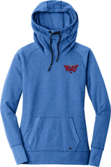 York Devils New Era Ladies Tri-Blend Fleece Pullover Hoodie