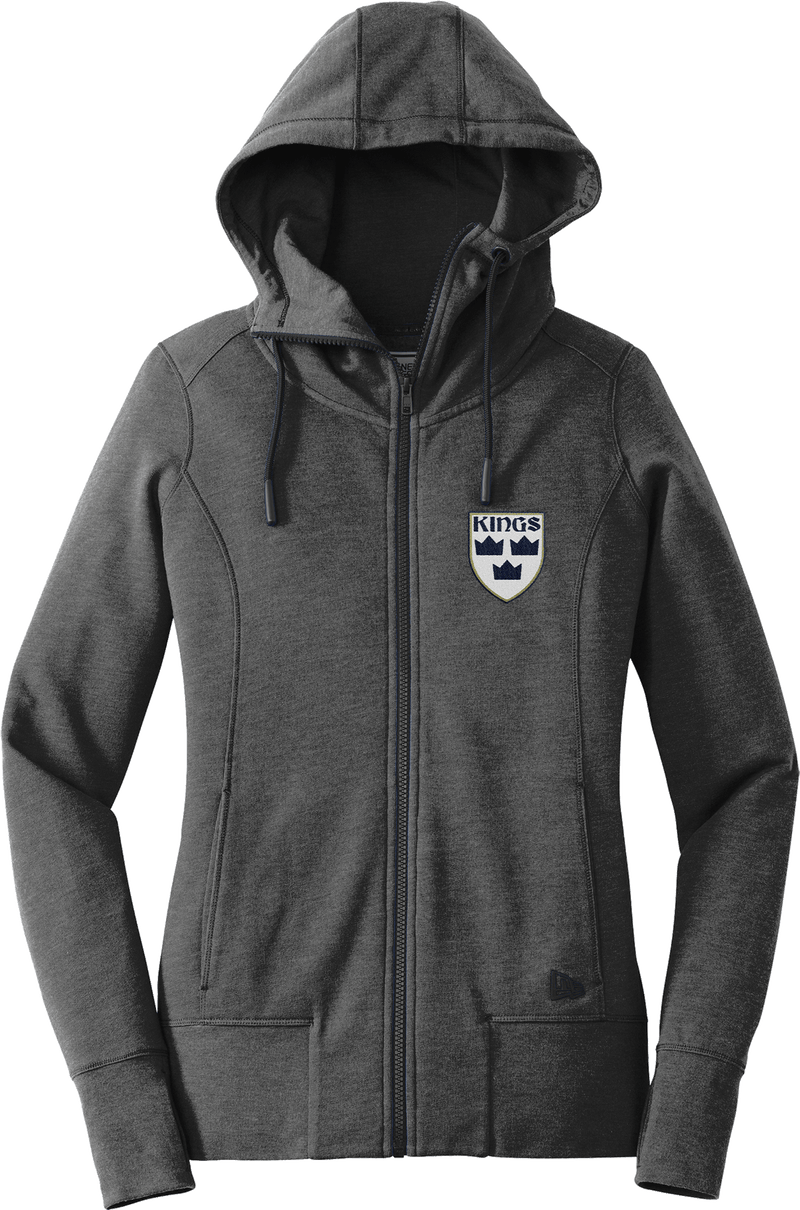 North Jersey Kings New Era Ladies Tri-Blend Fleece Full-Zip Hoodie