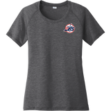 Metro Jets Ladies PosiCharge Tri-Blend Wicking Scoop Neck Raglan Tee