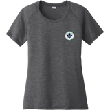 North Park Hockey Ladies PosiCharge Tri-Blend Wicking Scoop Neck Raglan Tee