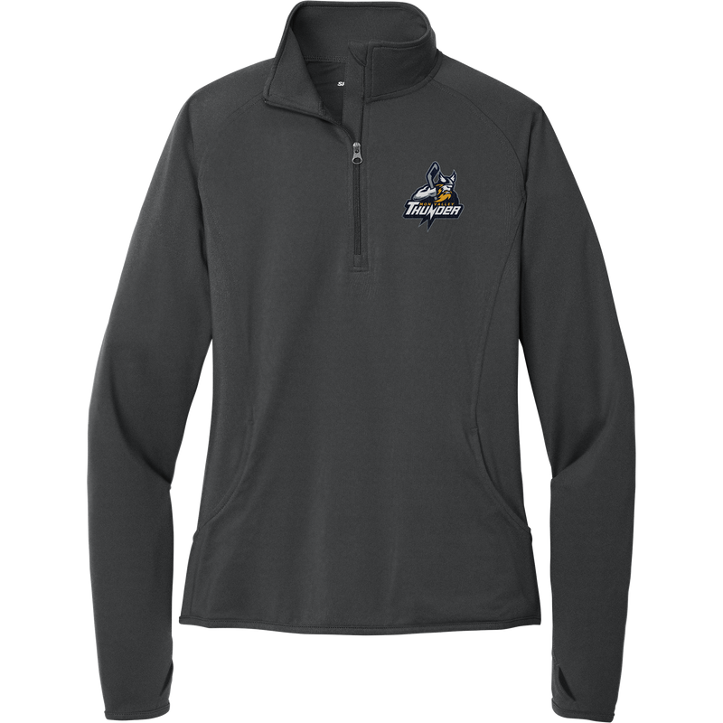 Mon Valley Thunder Ladies Sport-Wick Stretch 1/4-Zip Pullover