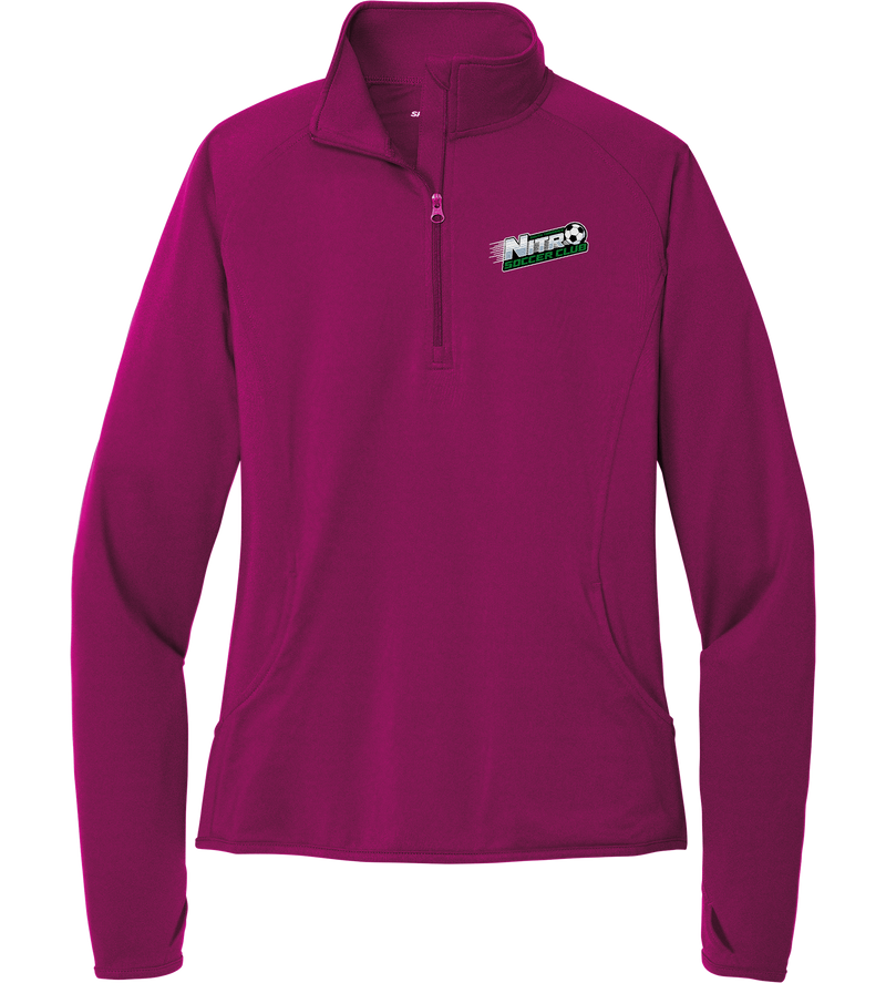 Nitro Soccer Ladies Sport-Wick Stretch 1/4-Zip Pullover