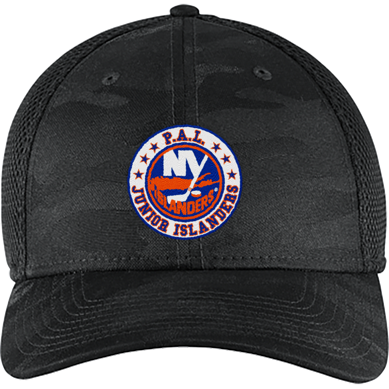 PAL Jr. Islanders New Era Tonal Camo Stretch Tech Mesh Cap