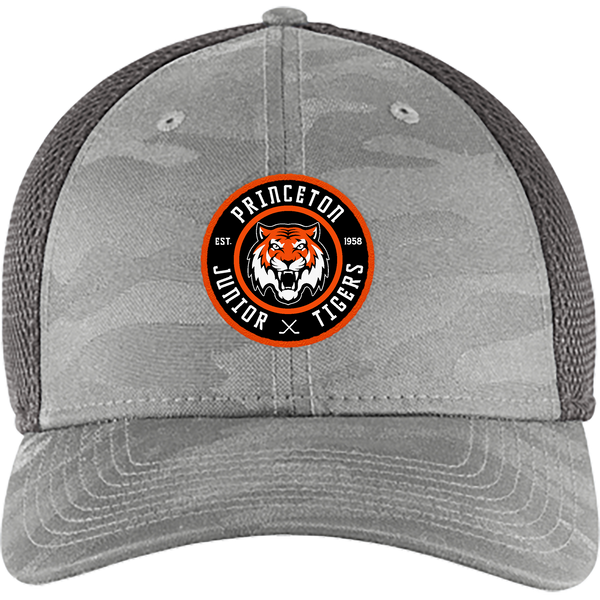 Princeton Jr. Tigers New Era Tonal Camo Stretch Tech Mesh Cap