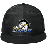 Mid-State Mustangs New Era Camo Flat Bill Snapback Cap