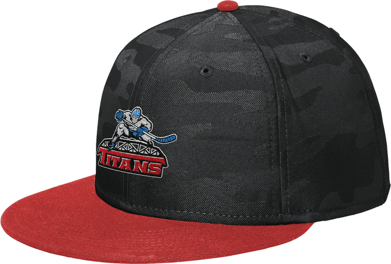 NJ Titans New Era Camo Flat Bill Snapback Cap