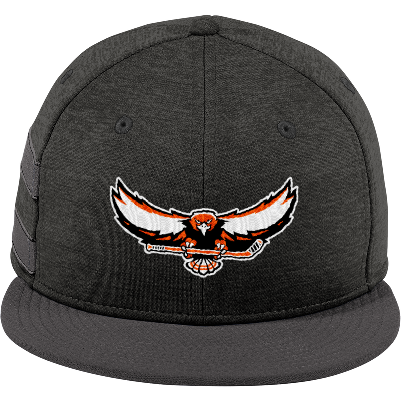 Orange County West New Era Shadow Heather Striped Flat Bill Snapback Cap