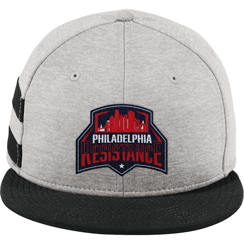 Philadelphia Resistance New Era Shadow Heather Striped Flat Bill Snapback Cap