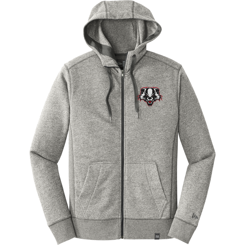 Scary Badgers New Era French Terry Full-Zip Hoodie