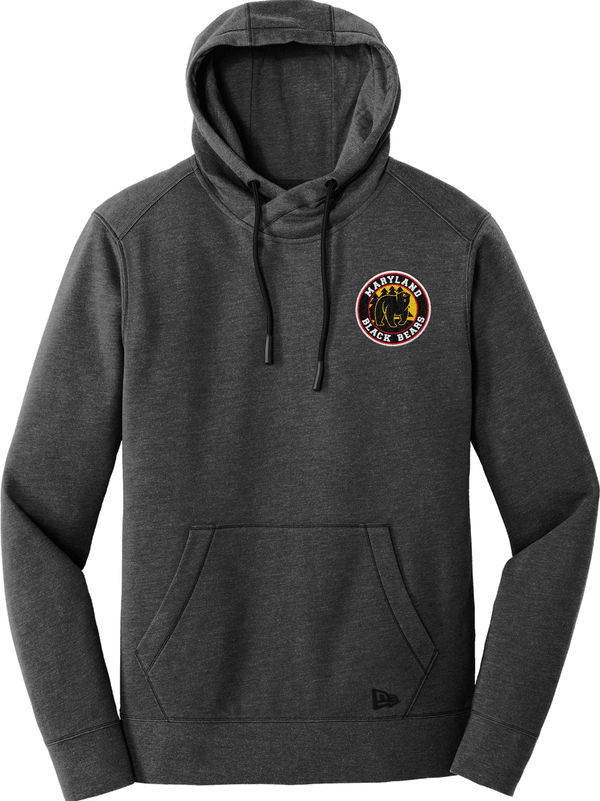 Maryland Black Bears New Era Tri-Blend Fleece Pullover Hoodie