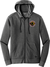 Maryland Black Bears New Era Tri-Blend Fleece Full-Zip Hoodie