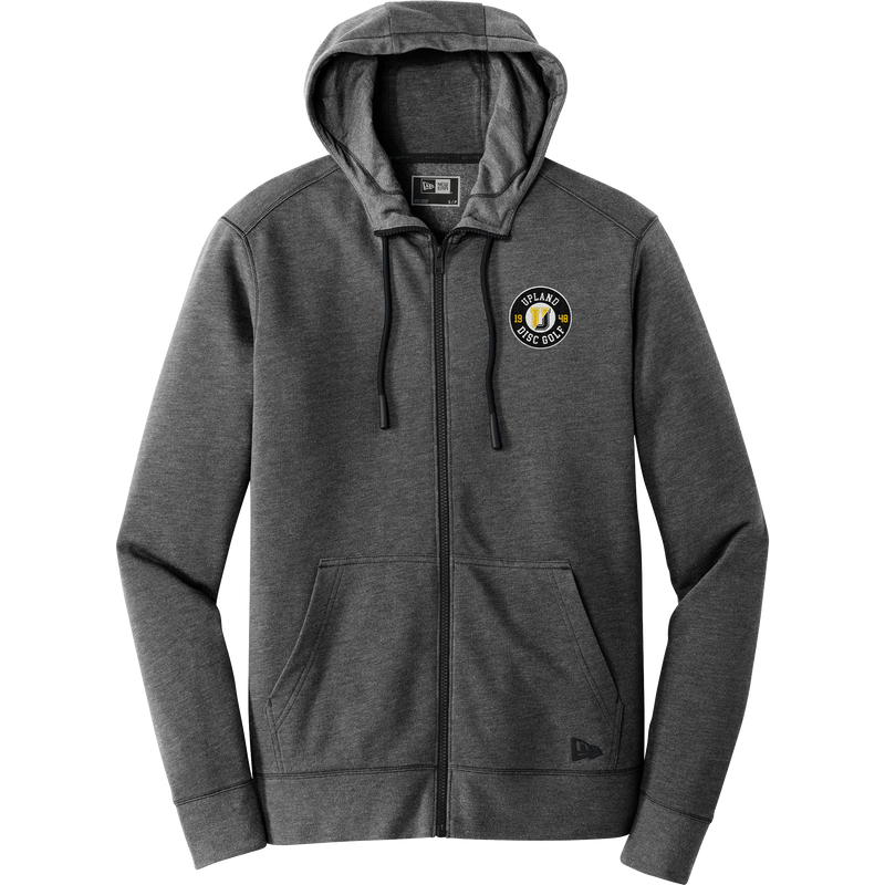 Upland Disc Golf New Era Tri-Blend Fleece Full-Zip Hoodie