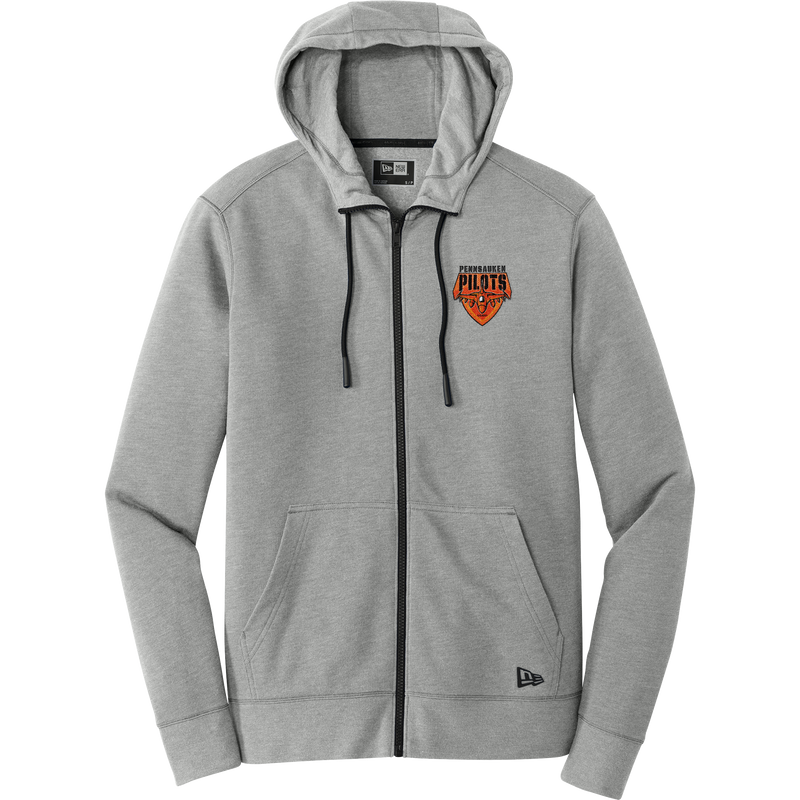 Pennsauken Pilots New Era Tri-Blend Fleece Full-Zip Hoodie