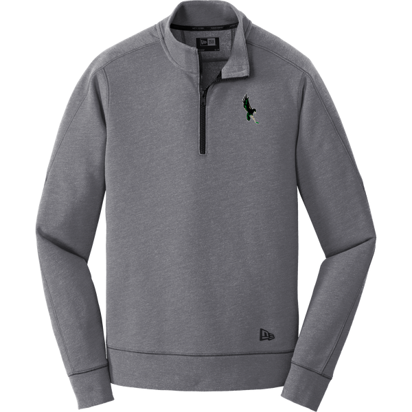 Wilmington Nighthawks New Era Tri-Blend Fleece 1/4-Zip Pullover