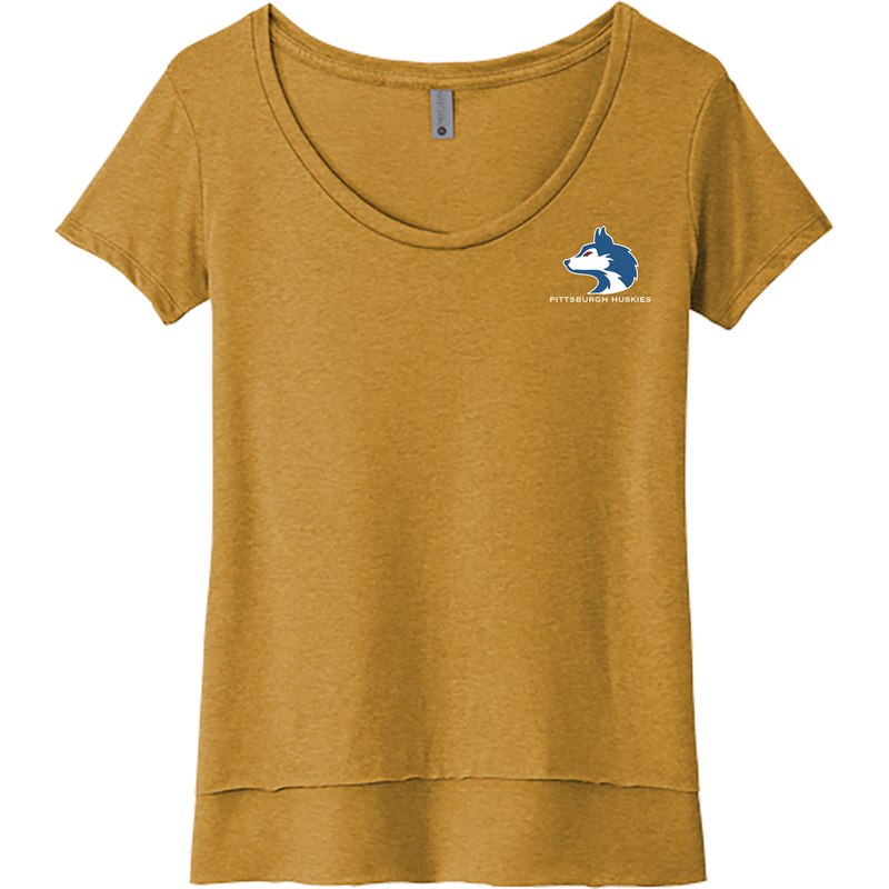 Pittsburgh Huskies Womens Festival Scoop Neck Tee