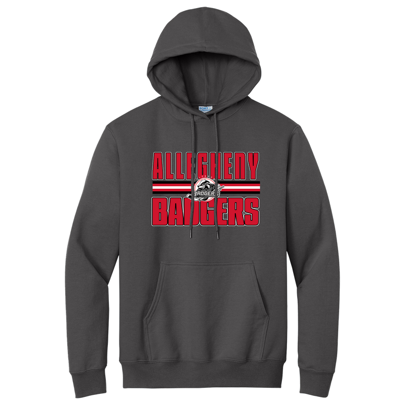 Allegheny Badgers Essential Fleece Pullover Hooded Sweatshirt