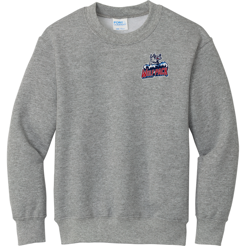 CT Wolfpack South Youth Core Fleece Crewneck Sweatshirt