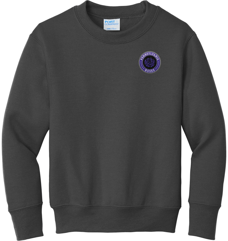 PA Roses Youth Core Fleece Crewneck Sweatshirt