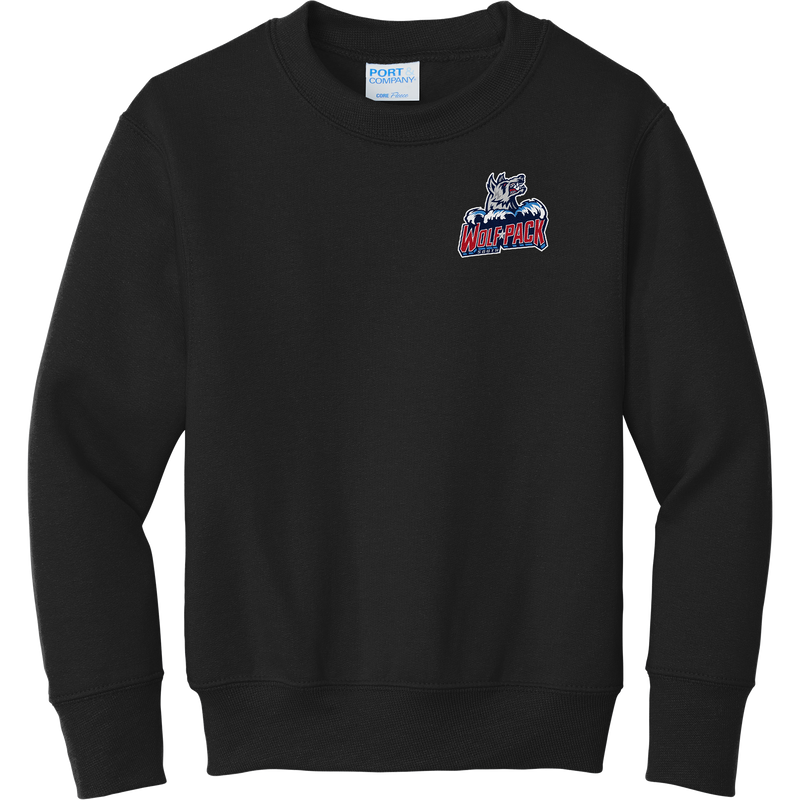 CT Wolfpack South Youth Core Fleece Crewneck Sweatshirt